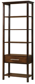 American-Made Ugo Bookcase with Middle Drawer