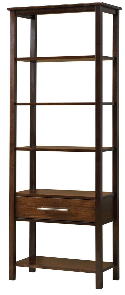 American-Made Ugo Bookcase with Middle Drawer