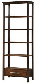 American-Made Ugo Bookcase with Bottom Drawer